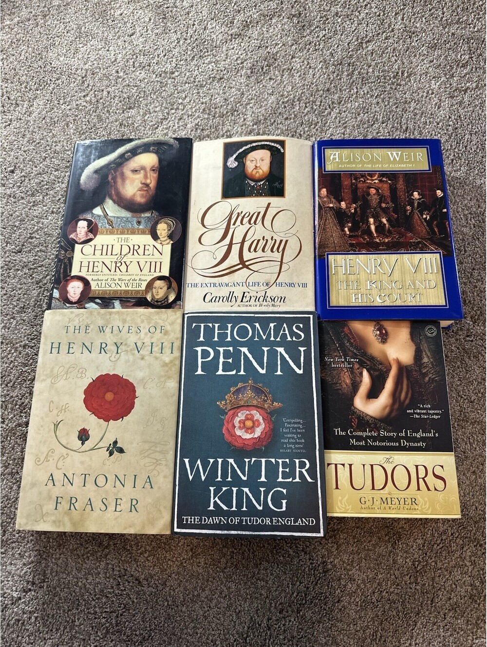 HENRY VIII book lot Of 6 History Books
